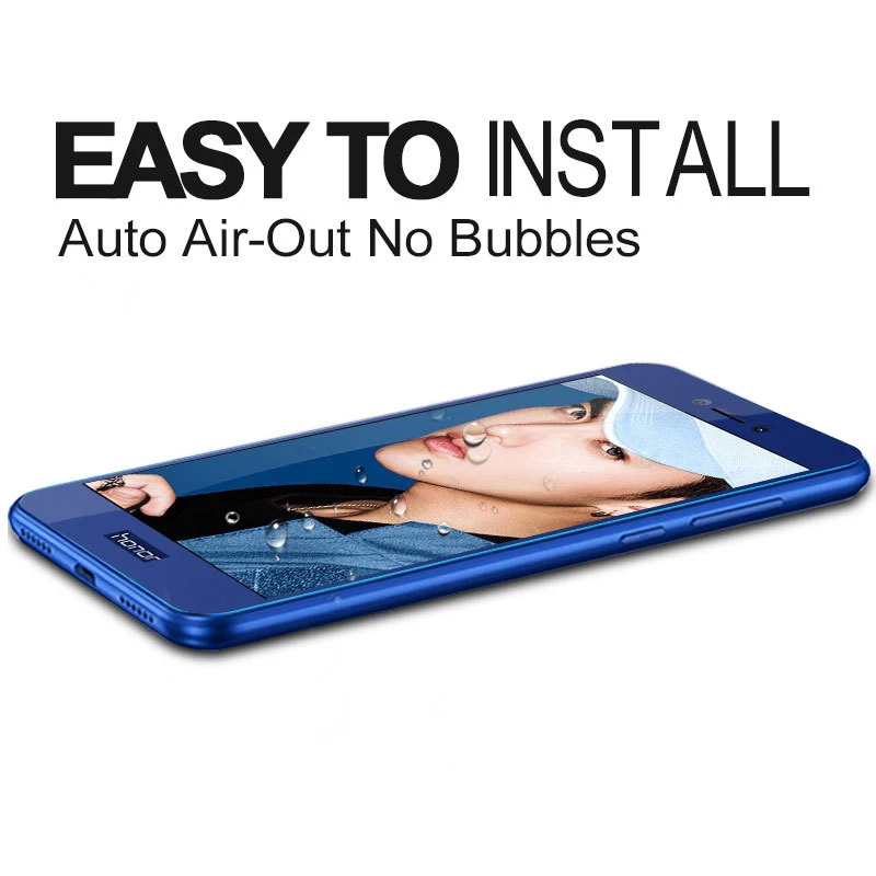 

Protective Glass On For Huawei Honor 8 lite Glass Screen Protector Tempered Glass For Honor 8 light lait Glass Full Cover 8lite