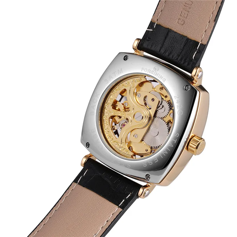 FORSINING автоматические механические мужские наручные часы военные спортивные
