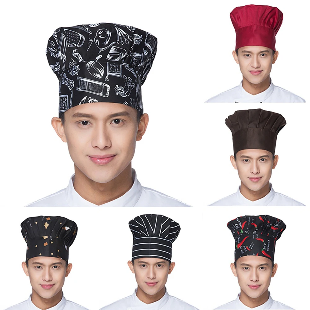 

High Quality Wholesale Solid Sushi Chef Waiter Hats Adult Restaurant Hotel Bakery Canteen Chef Cooker Workwear Cap chefs hat