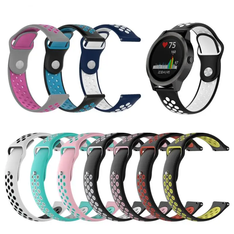 Аксессуары для Garmin Forerunner 645 музыка/245 м силиконовый ремешок-браслет для vivoactive 3 Музыка/огнеупорные часы браслет разноцветный ремень