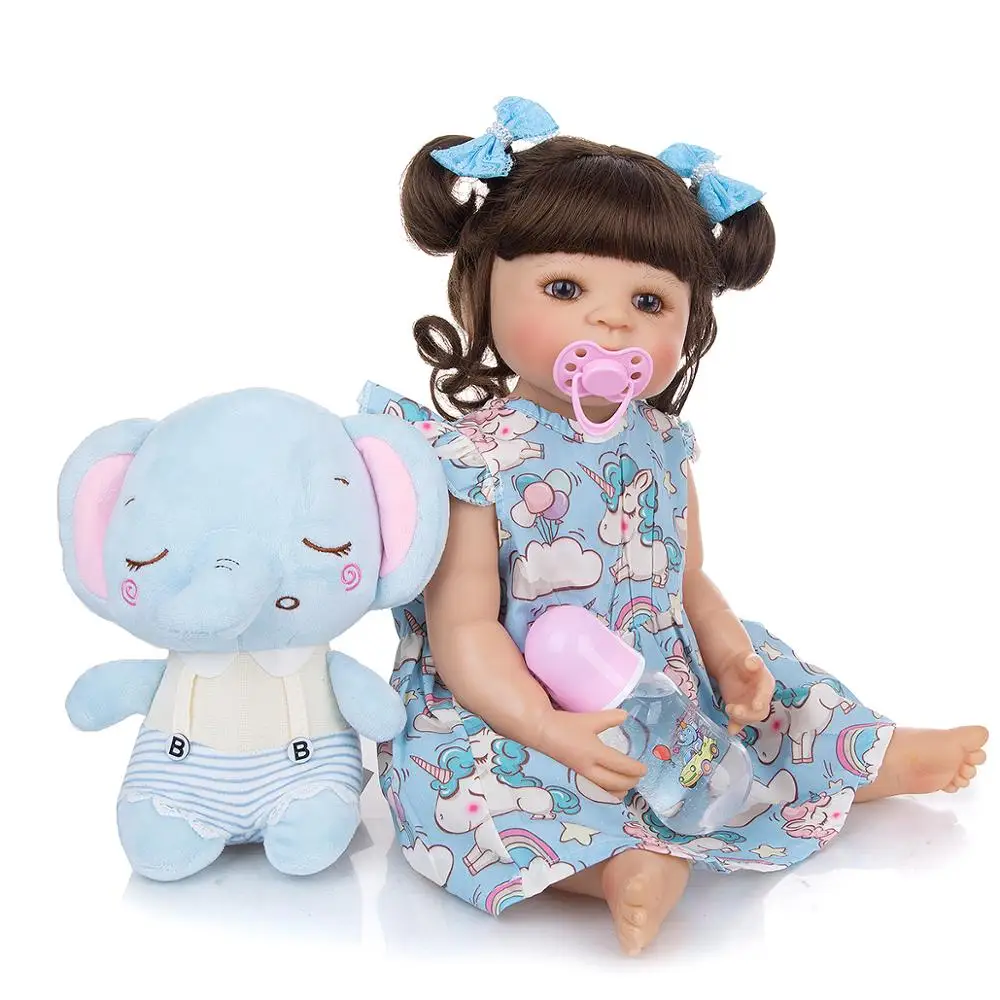 KEIUM 55 см Силиконовые всего тела Reborn Детские куклы Реалистичная Boneca живой Bebe для