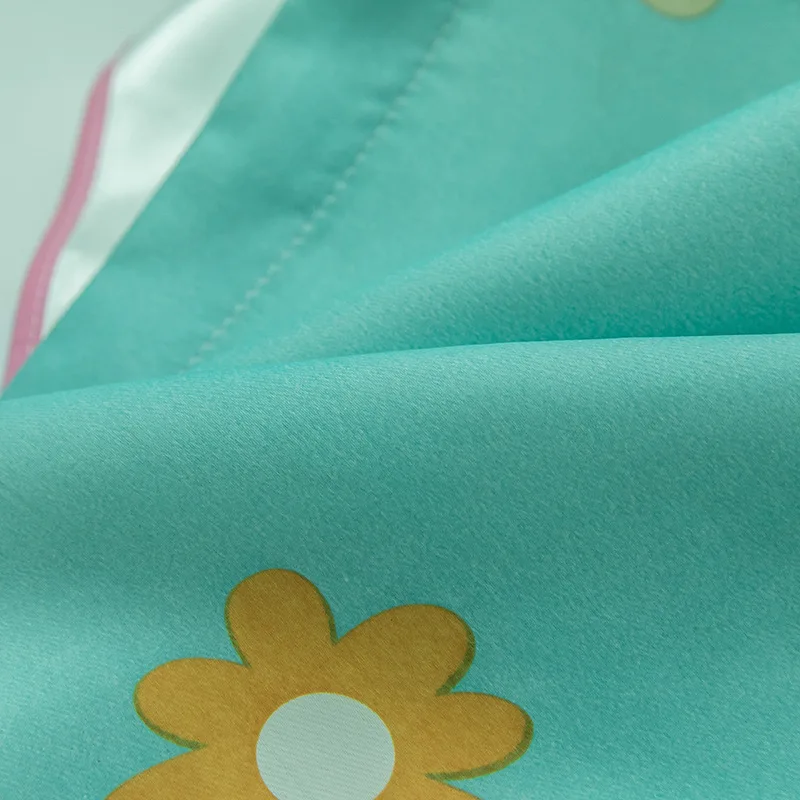 Синяя занавеска С мультипликационным принтом для мальчиков и девочек гостиной