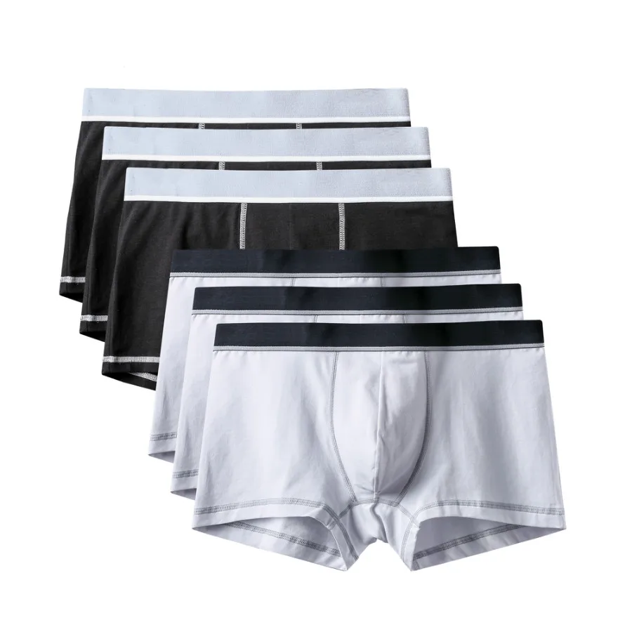 6Pcs A0608 Mix B21 6 шт./лот, фирменное качество,, новые модные сексуальные хлопковые шорты, мужские боксеры, шорты, мужское нижнее белье, мужские трусы, мужская одежда - Цвет: 6Pcs A0608 Mix B21