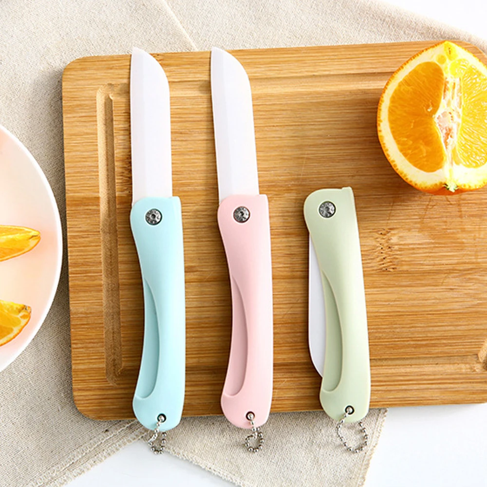 Портативный Керамический складной нож фрукты искусство для мяса хлеба кемпинга
