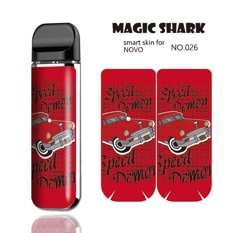 

Magic Shark Vintage Nostalgic Car Motorcycle High Quality Waterproof Stereo PVC Sticker Case for Smok Novo