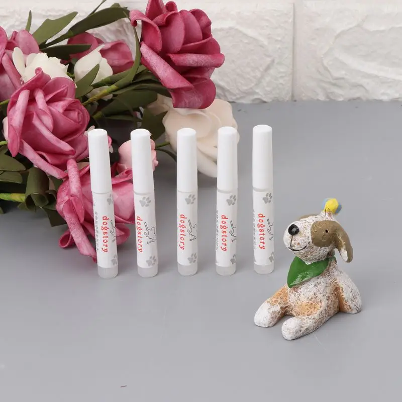 

5Pcs Pet Dog Cat Nail Protector Claw Paws Covers Gel Adhesive Glue