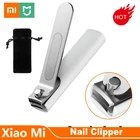 Кусачки для ногтей Xiaomi Mijia, из нержавеющей стали, с крышкой от брызг, триммер, кусачки для педикюра, профессиональная пилка