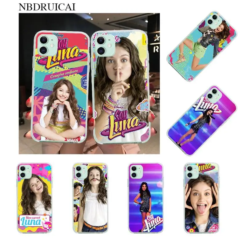NBDRUICAI Luna TPU черный чехол для телефона Корпус iPhone 11 pro XS MAX 8 7 6 6S Plus X 5S SE XR