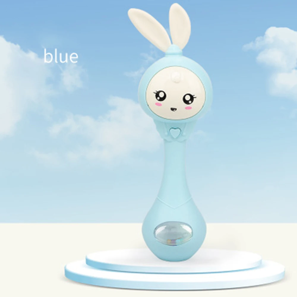 Игрушки для раннего обучения безопасный материал ручной Колокольчик мигающий