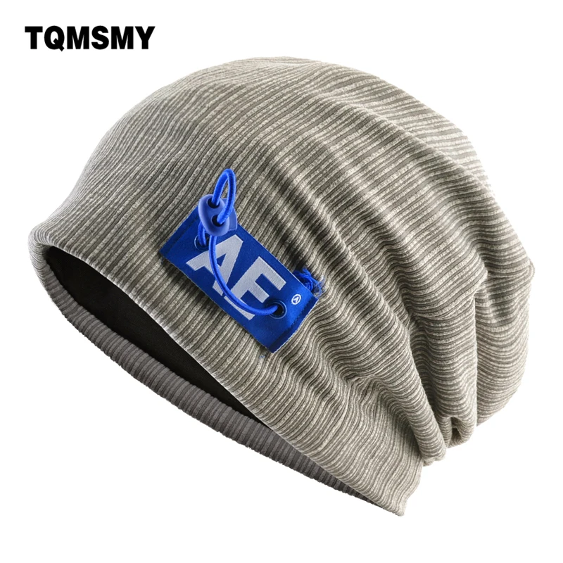 

Men's Outdoor ski caps women Winter Double-layer Beanies keep Warm Beanie Hip Hop cap Bonnet Solid color stripes Turban hat