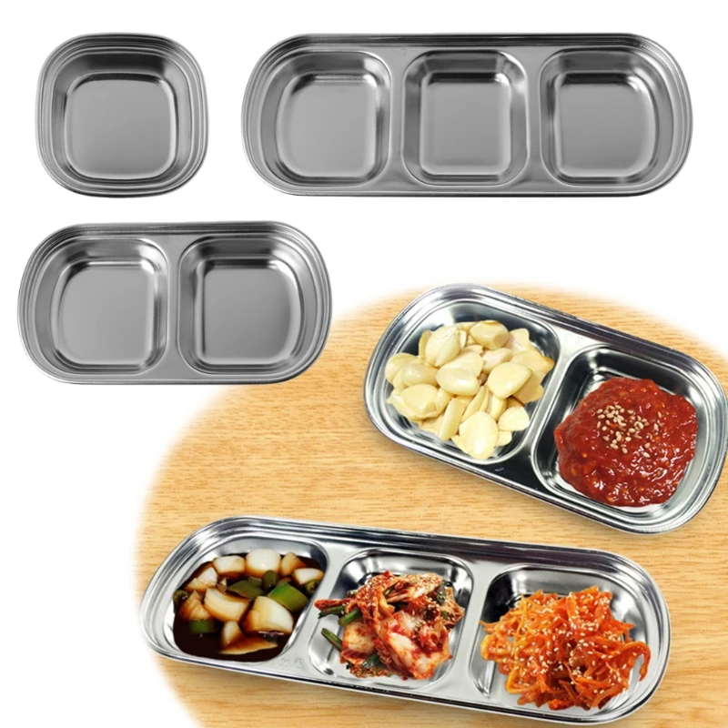 Миска из нержавеющей стали в ассортименте для салатного соуса поднос миска