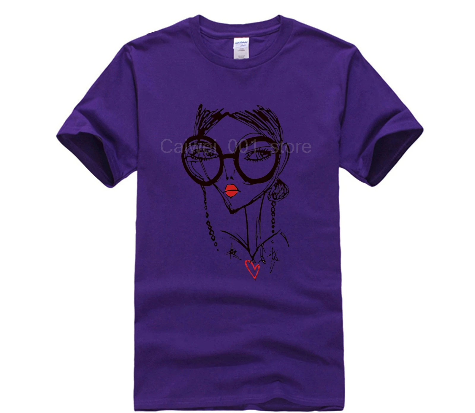 

Fashion Printed men's T Shirt Short Sleeve Hipster Cool Girl Print Women Summer O Neck Harajuku Men's white short sleeve t shirt