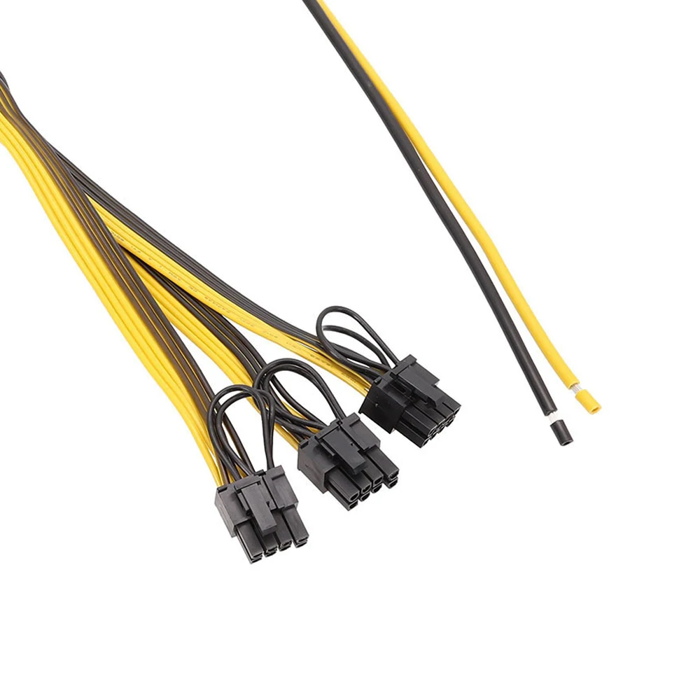 CHIPAL 70 см 3*6 + 2 8Pin кабель источника питания разделительный провод шнур 12AWG 50
