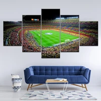 spain fc barcelona sports football 5 pieces canvas painting wall art painting modular wallpapers poster printed home decor