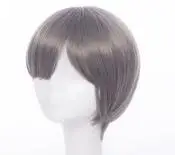 man wig Черный дворецкий Ciel Phantomhive костюм для косплея «Лолита» платье костюмы униформа костюмы для Хэллоуина для мальчиков девочек аниме одежда cos - Цвет: man wig
