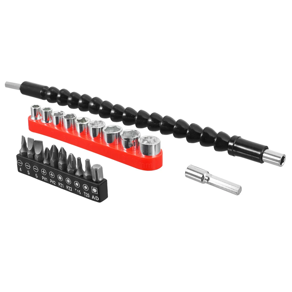 

1 Set Electric Hand Drill Extension Shaft Kit with Bit Extension Rod and Sleeves