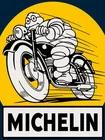 Ретро винтажный жестяной плакат с мотоциклом Michelin, домашний металлический плакат для бара, паба, настенный декоративный плакат 20*30 см