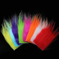 tigofly 8 pcs 8x8cm uv colors furabou long hair craft fur synthetic fiber streamer tail wing fly fishing tying materials