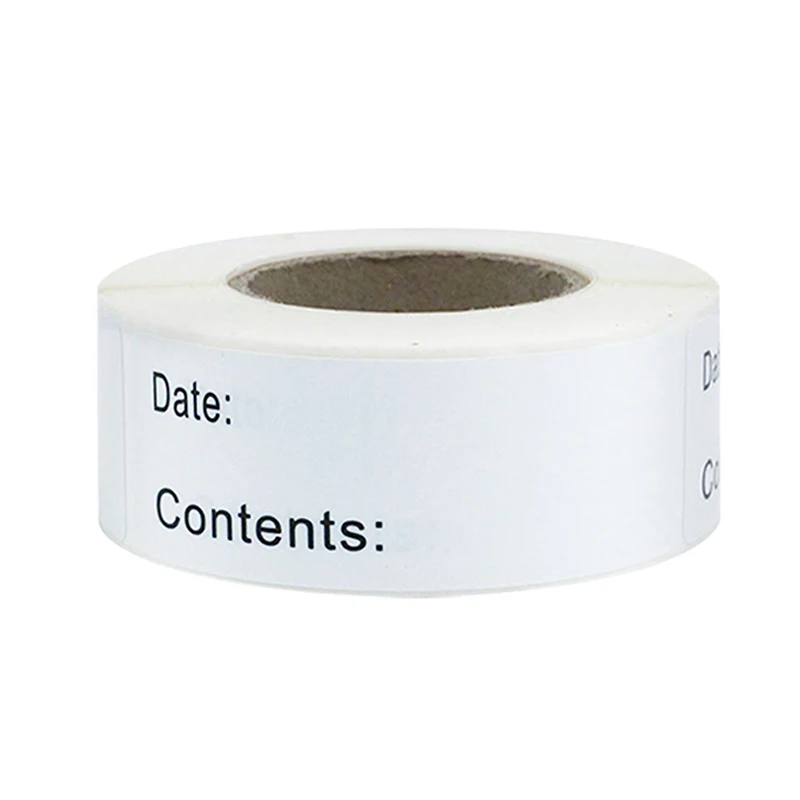 

125pcs/roll Kitchen Sticker Refrigerator Freezer Food Storage Date Content Label