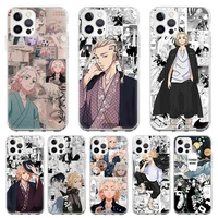 case coque for iphone 13 pro max 11 12 pro xs max x xr 7 8 6 6s plus se 2020 tokyo revengers tokyo manji gang back cover funda