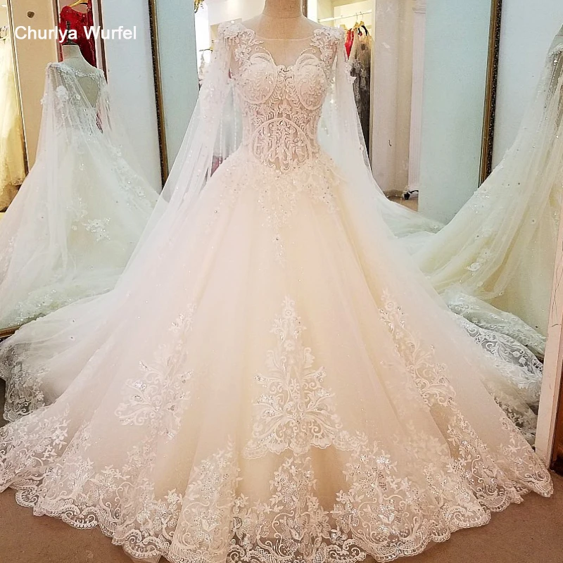 118/5000 LS86139 свадебное платье с кружевом кружевное O шея 2018 Линия зашнуровать назад