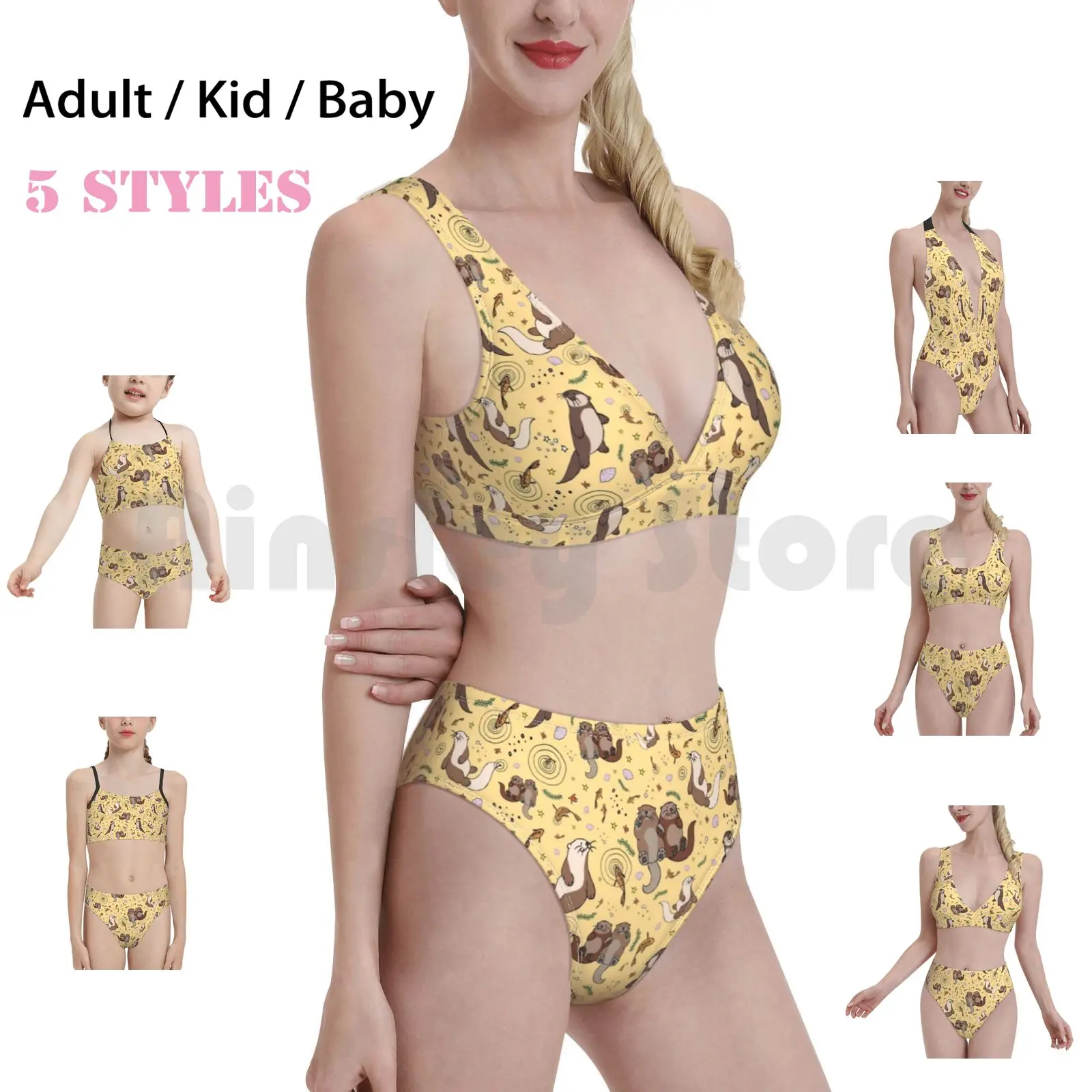 

Otters In Yellow Swimsuit Bikini Padded High Waist Otter Otters Sea Otter Sea Otters Cute Otter Cute Sea Otter Otter