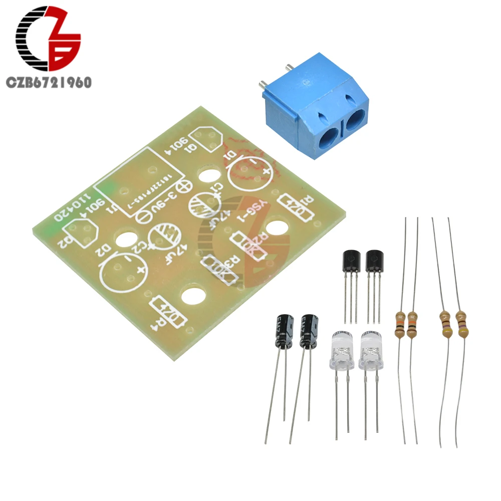 Печатная плата с сисветодиодный светодиодсветильник вспышкой 5 мм комплект