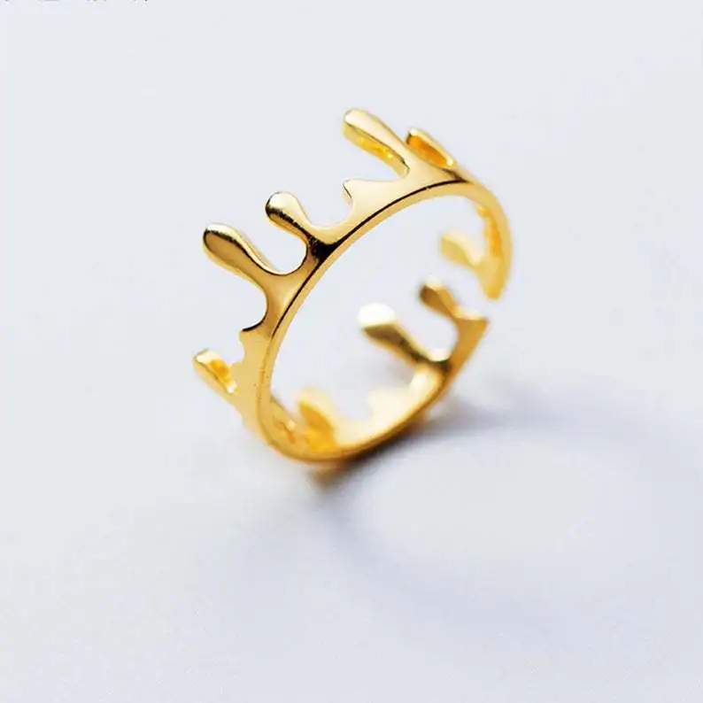 Модные кольца малой открытой императорская корона Ringen ювелирные изделия женские