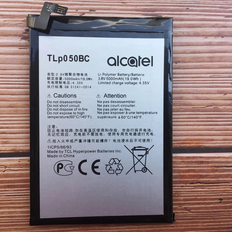 Новый Высокое качество 5000 мА/ч TLp050BC Батарея для Alcatel Pixi 4 плюс Мощность 5023F 5023E