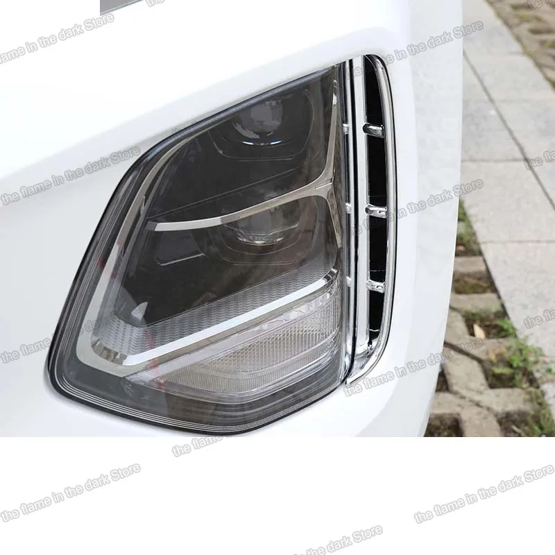 Lsrtw2017 Abs Автомобильная фара рамка для выпускного отверстия воздуха планка Hyundai Santa