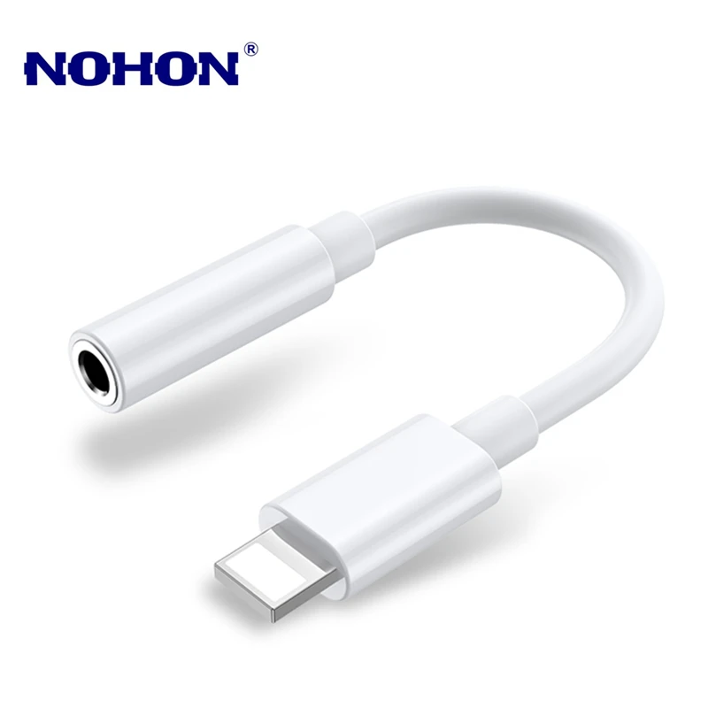 Переходник Lighting на аудиоразъем AUX 3 5 мм для iPhone 8 7 Plus X XR XS 11 12 Pro Max|Переходники и