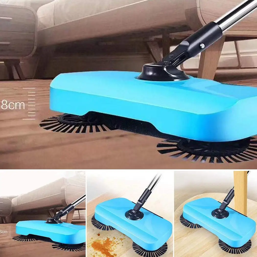 Durable Practical 360 Degree Rotation Handheld Blue Sweeper Home Cleaning 100cm/39.4inch Tool | Дом и сад