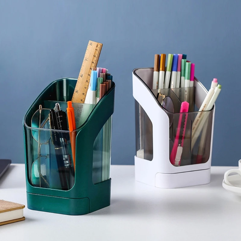 

DXAB Multifunctional Pencil Cup Paint Brush Holder Stationery Makeup Tools Organizer