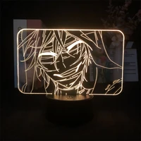 angels of death zack japanese anime manga directly supply 3d led night light alarm clock base color changing table kids