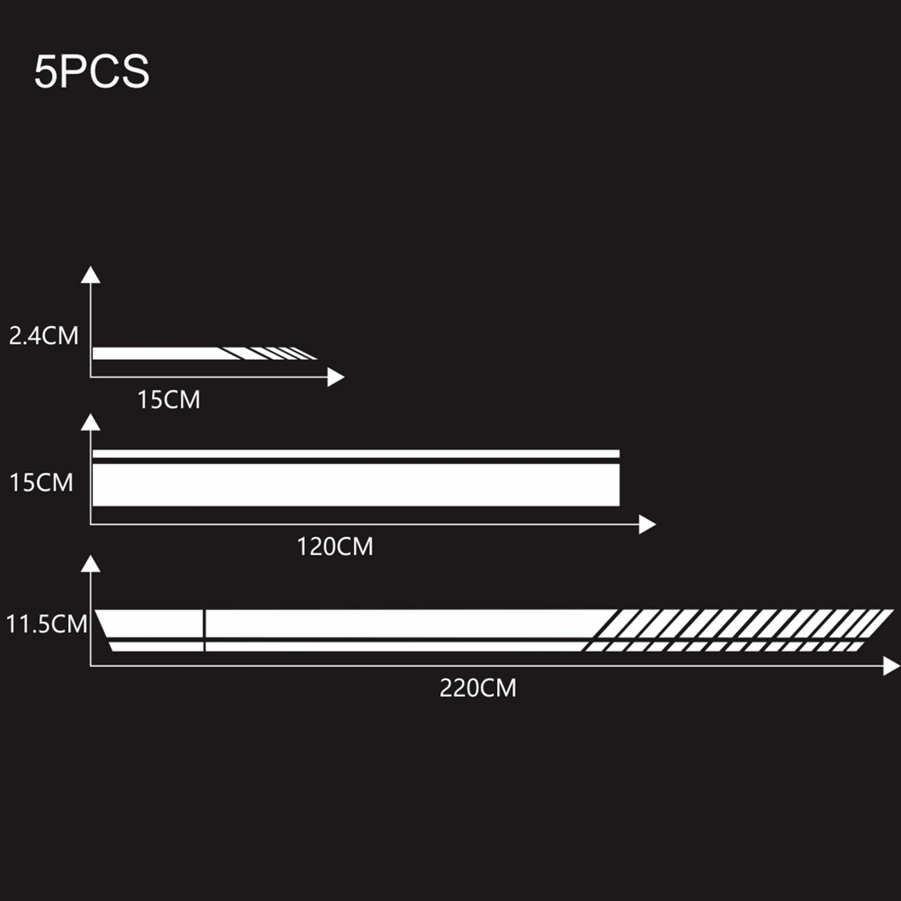 

Car Sticker Drawing Waistline Sticker D-936 Car Body Racing Side Door Long Stripe Stickers Auto Vinyl Decal Black/White