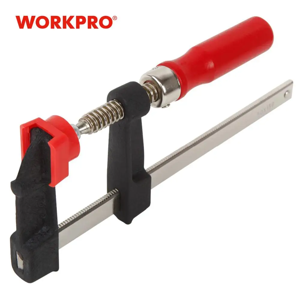 Стальной зажим WORKPRO с деревянной ручкой лёгкие литая челюсти для прочности и