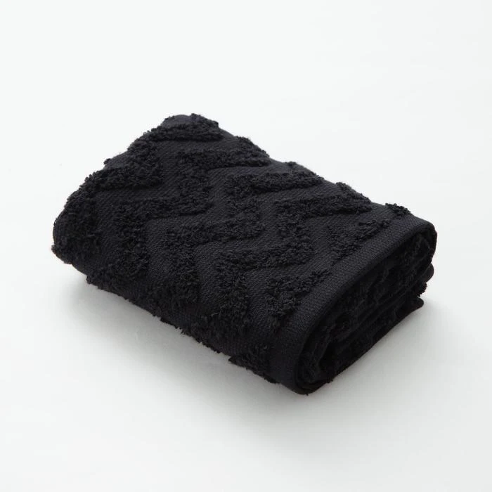 Полотенце махровое LoveLife &quotZig Zag&quot 30*60 см цв. черный 100% хл 360 гр/м2 5032615|Полотенца для