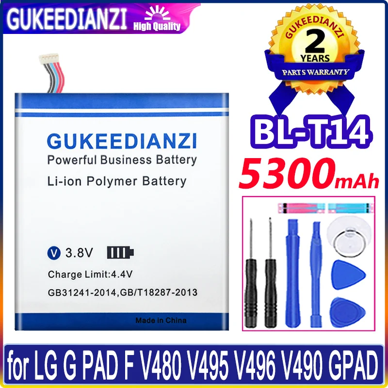 

GUKEEDIANZI Battery 5300mAh BL-T14 For LG G Pad 8.0 V480 V495 V496 V490 Batteries