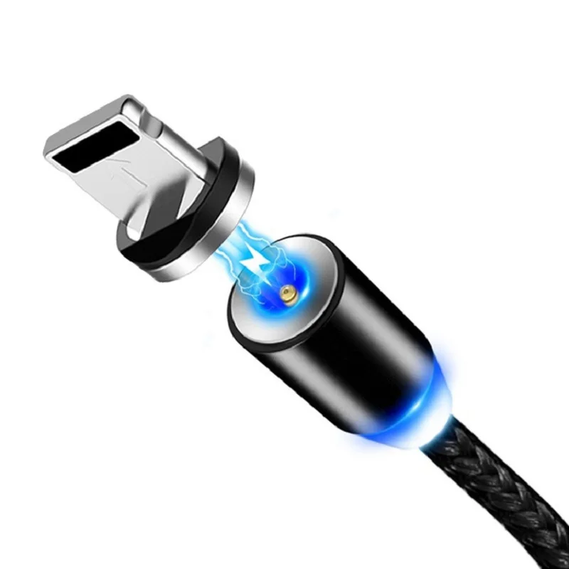 Магнитный кабель Micro USB Type C зарядный для Samsung iPhone 7 6 зарядное устройство быстрый