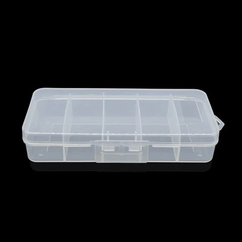 

5pcs/set Fishing Tackle Box Transparent Fishing Box Plastic Fish Hook Lure Fishing Tackle Storage Box Supplies Accessories