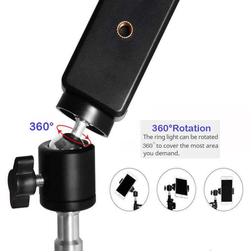 Photo Light stand Led Selfie Ring Light Phone Bluetooth Remote Lamp Photography Lighting Tripod Holder Youtube Video