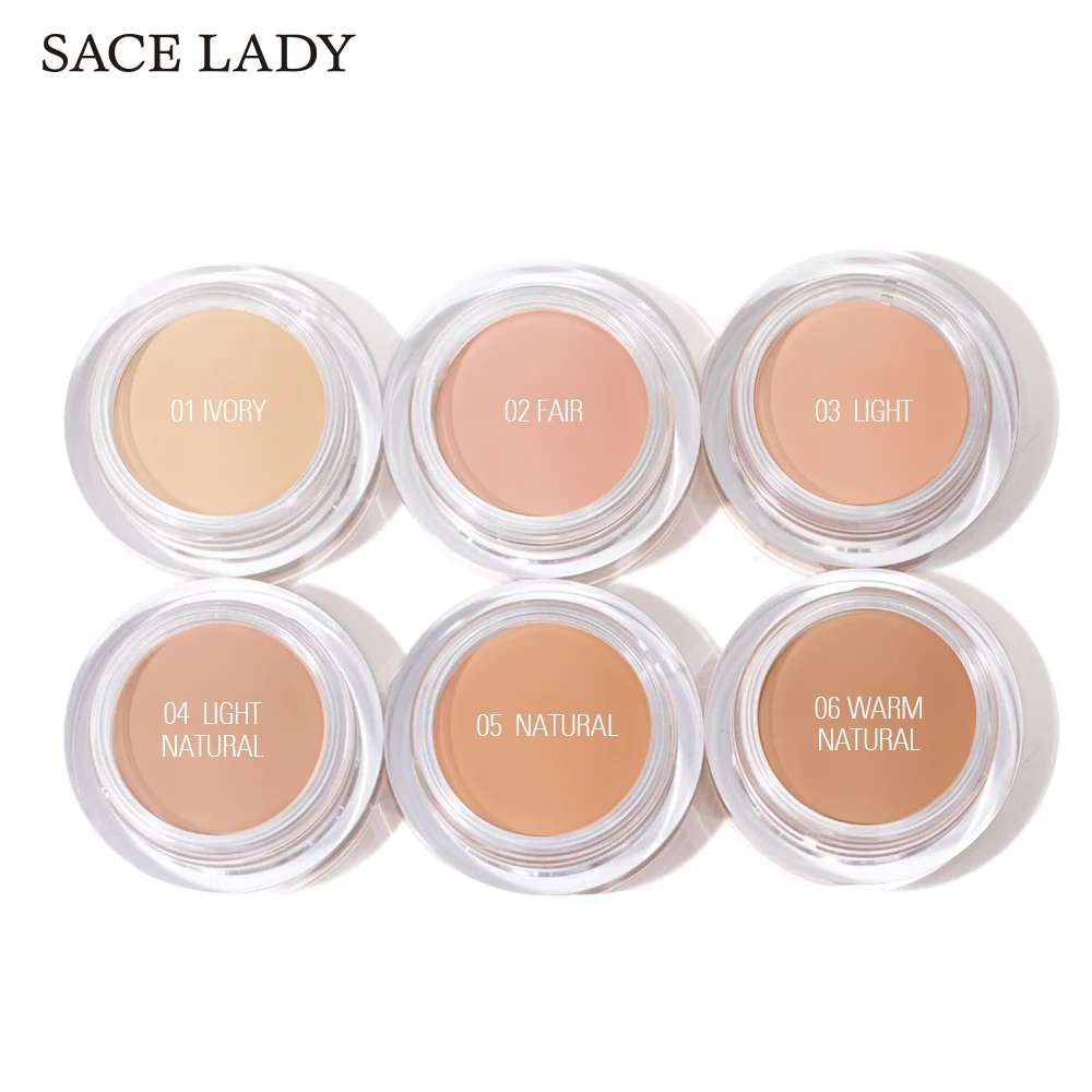 

SACE LADY Full Cover base Make Up primer waterproof concealer palette maquillag Eye Dark Circles Face Corrector Cream 6 color