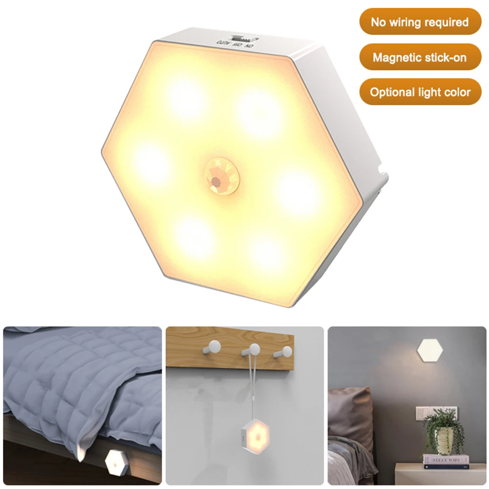 

Smart LED Night light Home Cabinet Staircase Bedroom Decorative Lamp PIR Infrared Motion Intelligent Human Induction Lighting