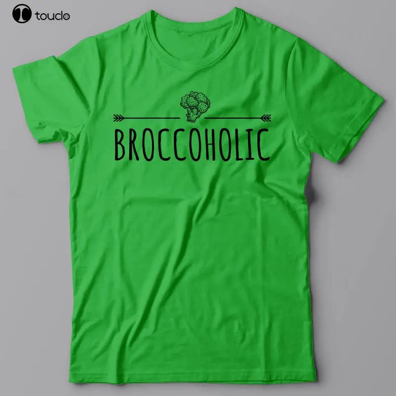 Мужская Базовая футболка с броккоголической Брокколи-вегетарианская