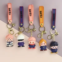 anime keychains jujutsu kaisen pvc gojo itadori fushiguro kugisaki sukuna kawaii doll bag pendant fans gift collection props