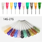 25 шт.пакет Precision Пассивированные S.S. Иглы дозатора клея 14G,15G,16G,17G,18G,19G,20G,21G,22G,23G,25G,27G
