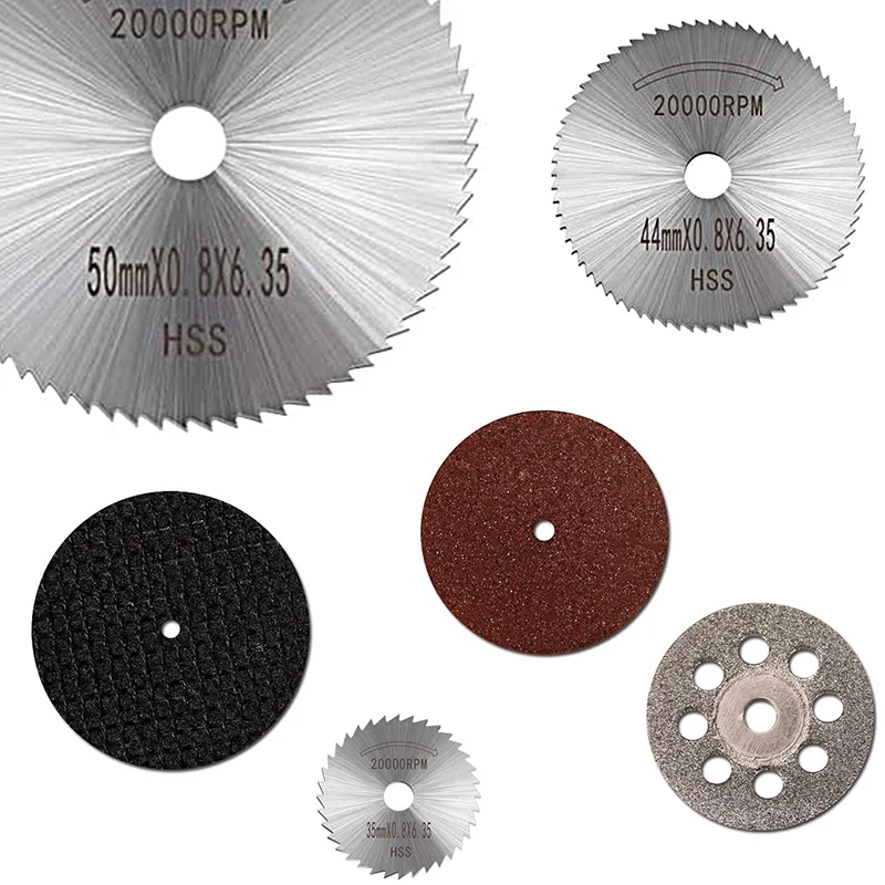 

74Pcs Cutting Wheel Set HSS Circular Saw Blades Diamond Cutting Discs for Wood Plastic Metals for Dremel Rotary Tools
