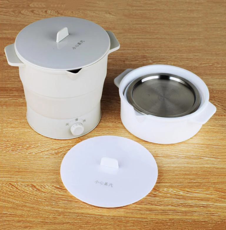 Креативный Силиконовый Складной электрический портативный горячий горшок для