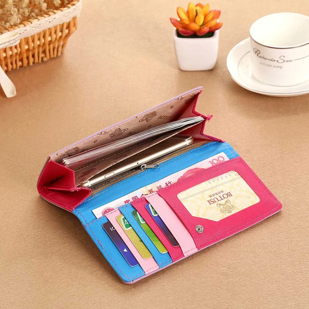 Кошелек с рисунком Эйфелевой башни держатель для карт кожаный Длинный кошелек