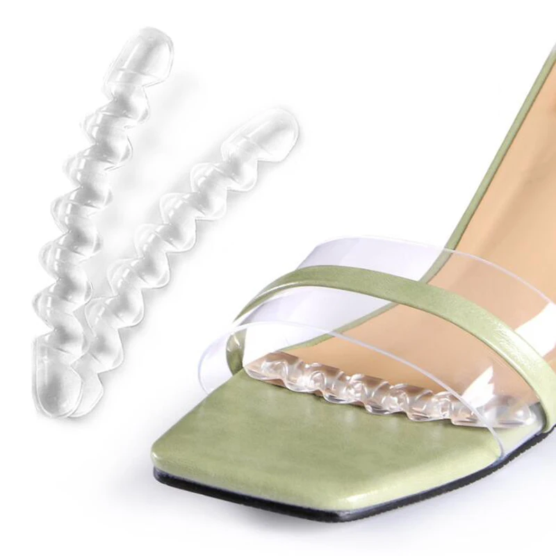 

Fashion 1 Pair Women Soft Silicone Gel Ripple Anti-Skid Pad High Heels Stop SlipCushion Insoles Metatarsal Support Insert Pad